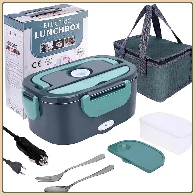 Portable Electric Lunch Box Tiffin Box Electronic Heating Lunch Box Portable Electric Food Warmer for Office School AND OUT DOOR