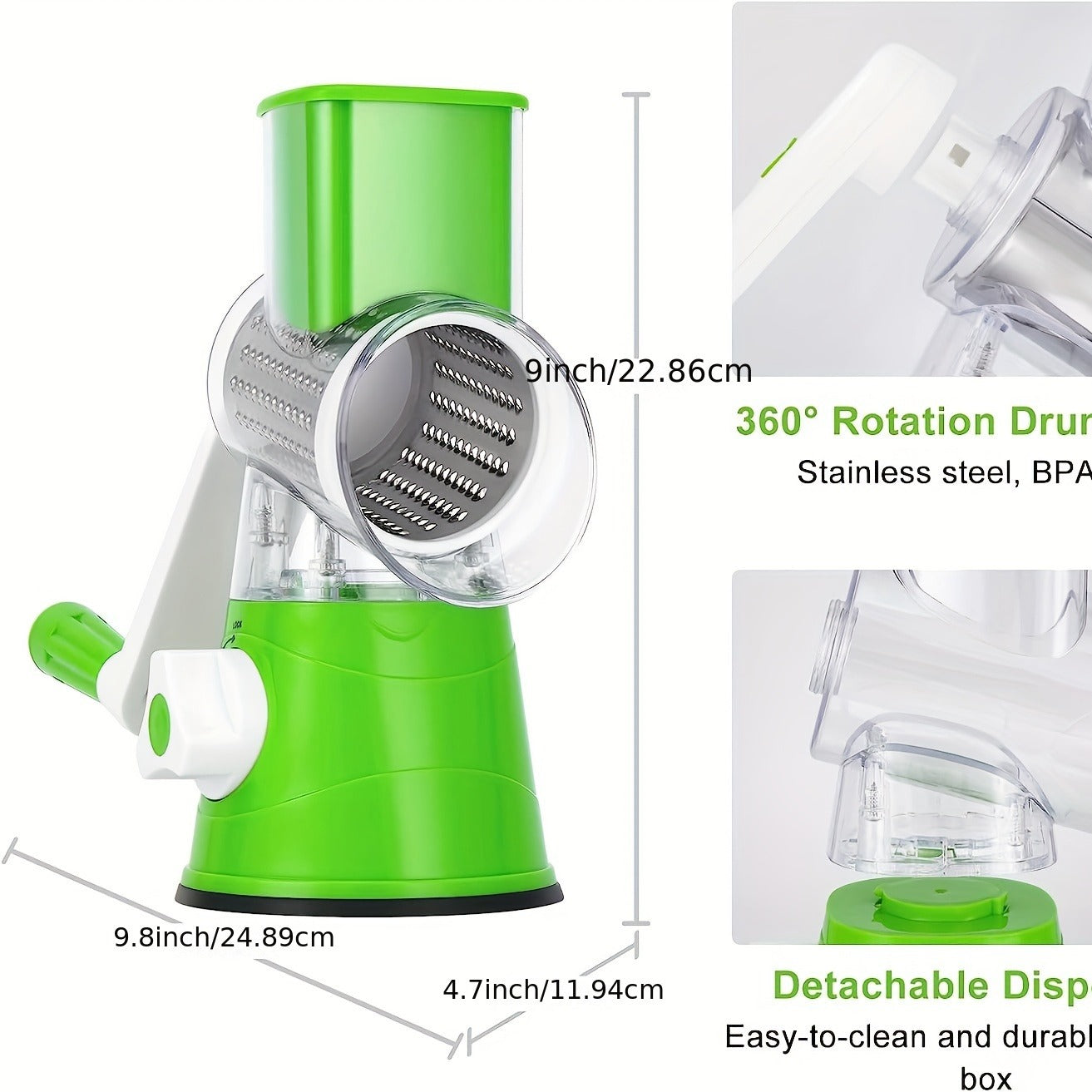Manual 3‑in‑1 Vegetable Cutter | Round Slicer | Multi-functional Kitchen Gadget