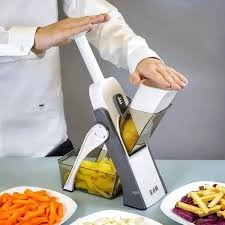 Mandoline Slicer | Safe Adjustable Vegetable Cutter | Multi‑Purpose Kitchen Chopper & Manual Grater