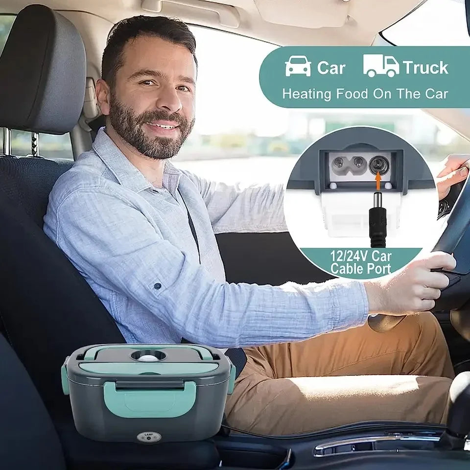 Portable Electric Lunch Box Tiffin Box Electronic Heating Lunch Box Portable Electric Food Warmer for Office School AND OUT DOOR