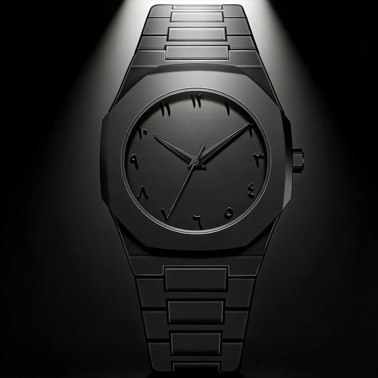 Black Arabic Watch High-Quality Watch Business Watch for Men